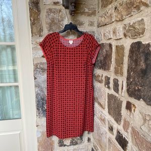 Merona Orange Spark Print Shift Dress